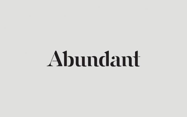 A new logotype for our friends at Abundant Productions.